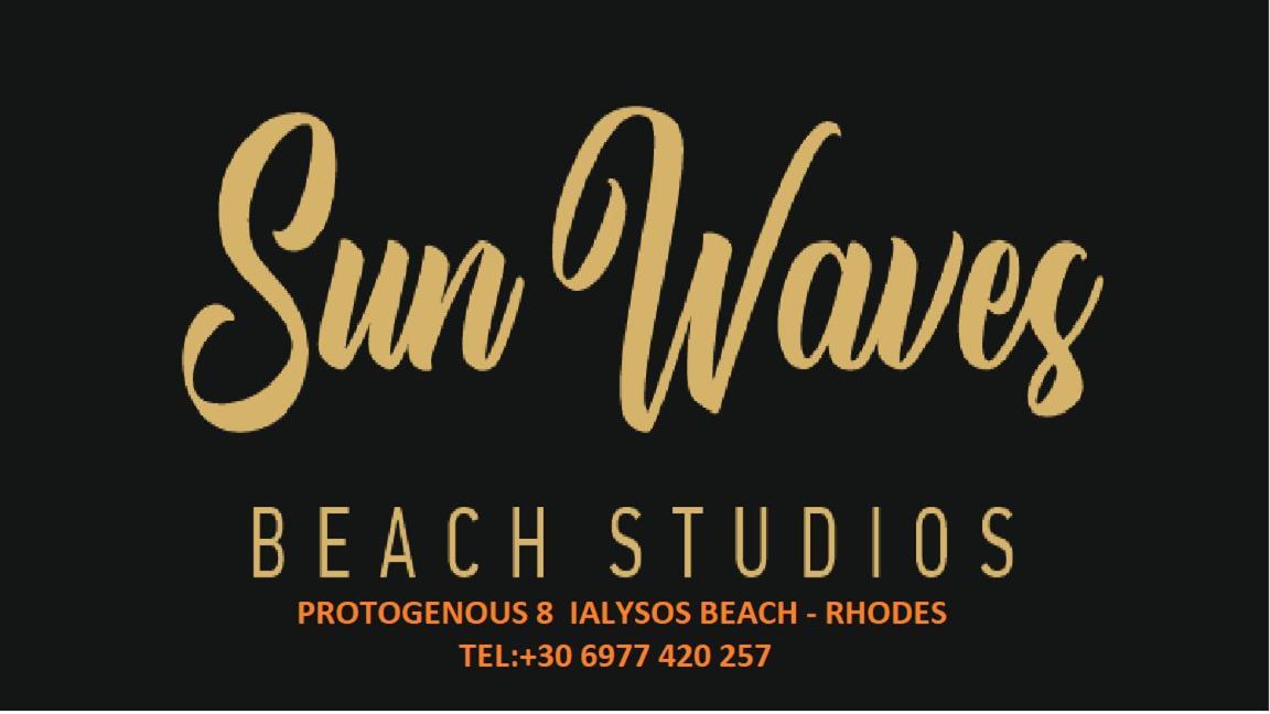 Sunwaves Beach Studio I Ialysós Eksteriør bilde